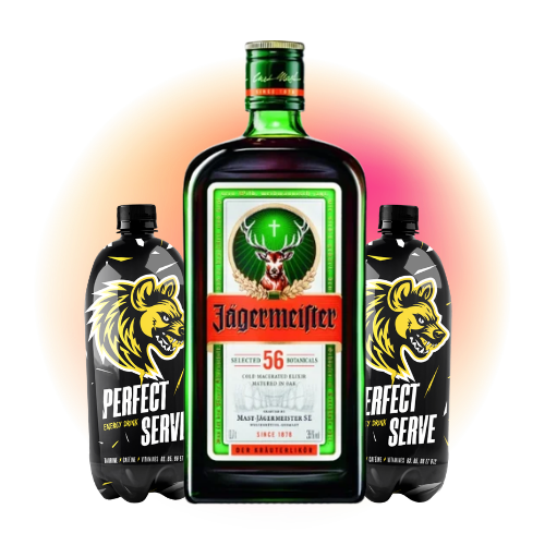 jagermeister + perfect serve
